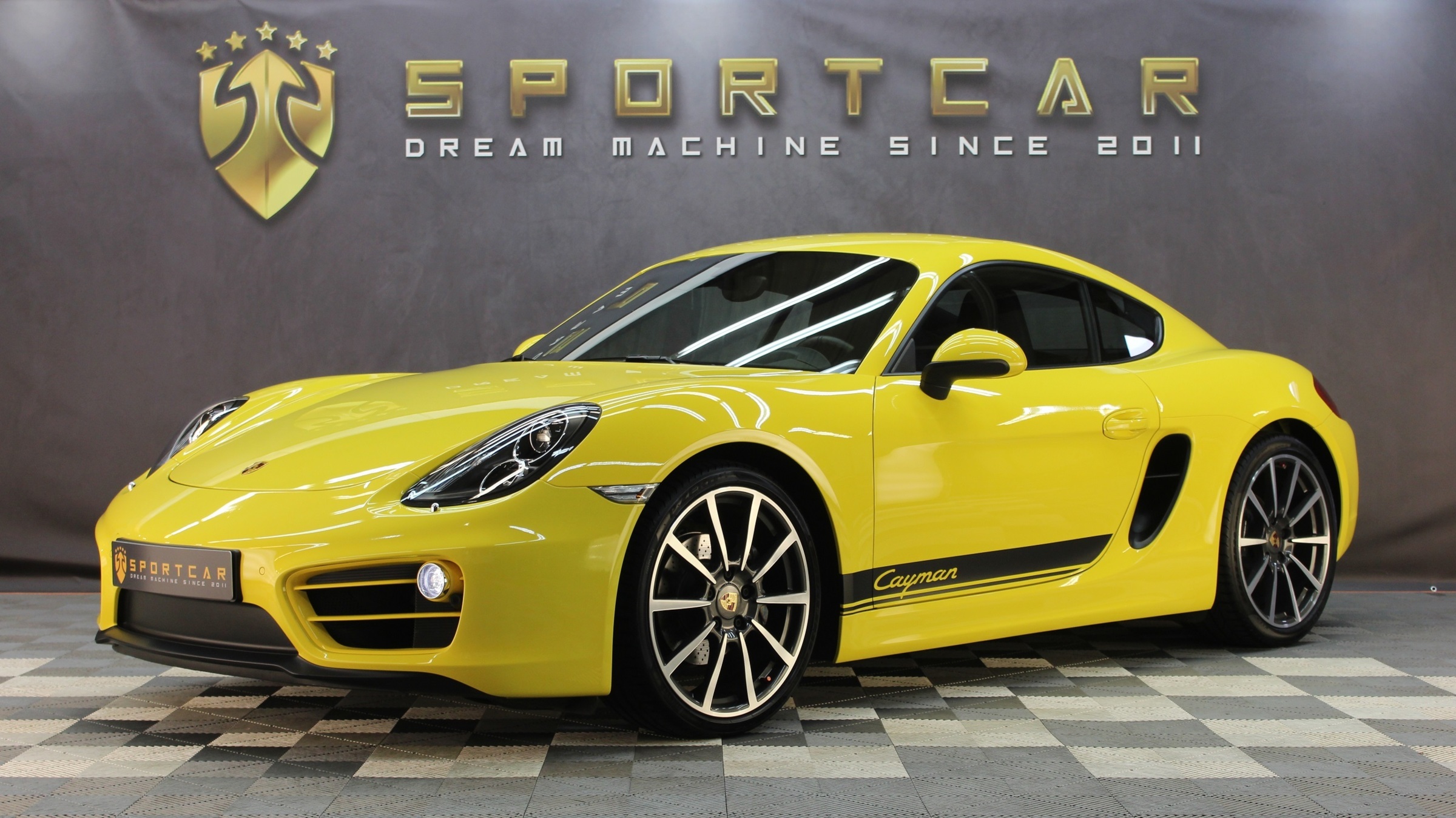 Voiture D Occasion Porsche Cayman Ch Jaune Racing R F Scc